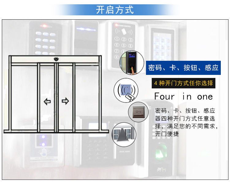 松下150型自动门-开启方式