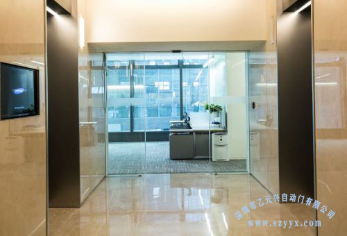 办公室自动门解决方案-极悦娱乐为腾讯量身定制